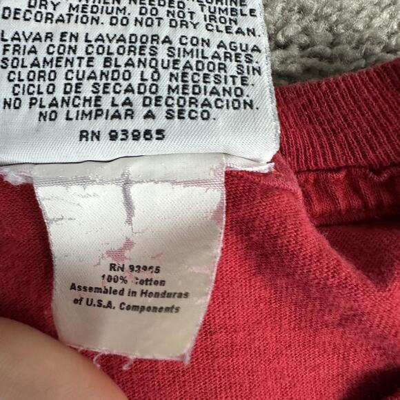 Daytona 500 Shirt Mens 2XL Red NASCAR Racing Double Sided Graphic Tee Crewneck - Picture 7 of 14